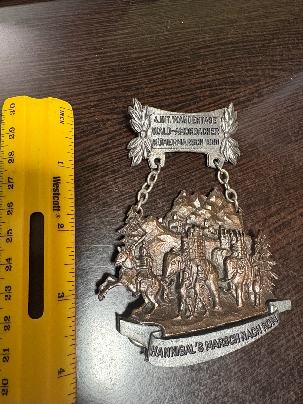 Vintage Genuine German Pin Walking Medal